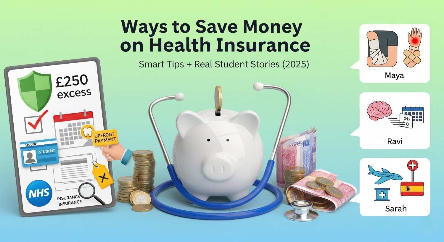 Find affordable health insurance for UK college students in 2025. Compare NHS, private, and student plans to save money and stay protected.
