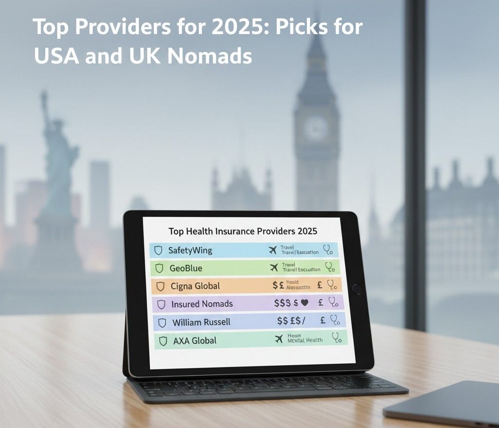 Health Insurance Tips for Digital Nomads: USA vs. UK comparison guide