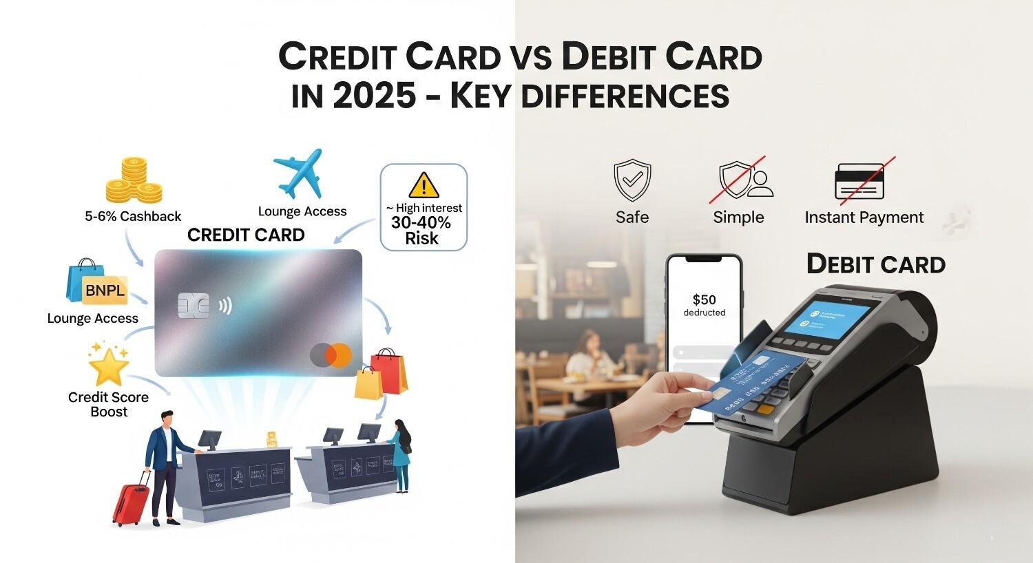 Credit Card vs Debit Card – Which is Better in 2025?