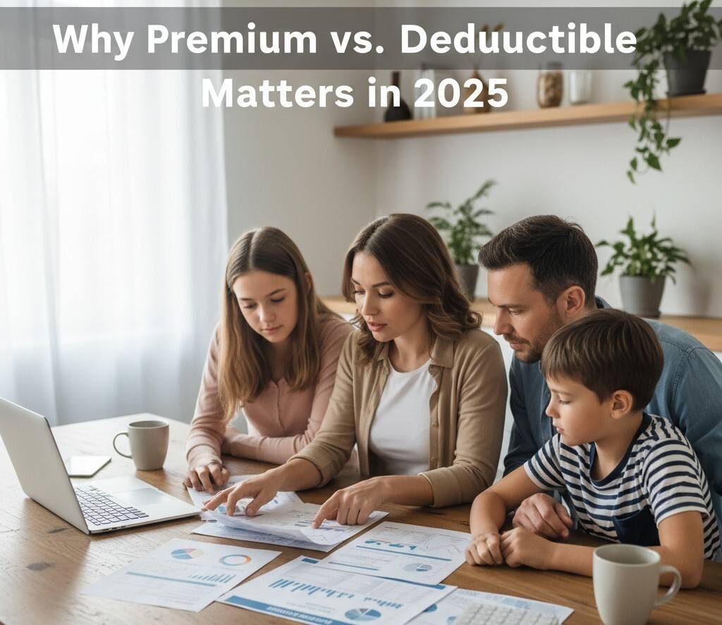 Health Insurance Deductible vs. Premium explained with examples for beginners in 2025