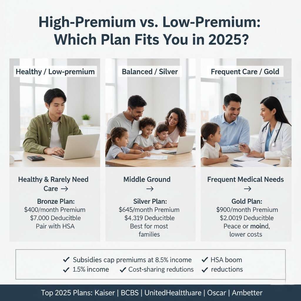 Health Insurance Deductible vs. Premium explained with examples for beginners in 2025